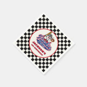 ルーキーオブザイヤーパーソナライズされた野球誕生日 スタンダードカクテルナプキン (角)