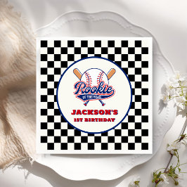 ルーキーオブザイヤーパーソナライズされた野球誕生日 スタンダードカクテルナプキン