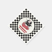 ルーキーオブザイヤーパーソナライズされた野球誕生日 スタンダードカクテルナプキン (角)