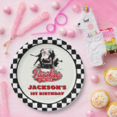 ルーキーオブザイヤーパーソナライズされた野球誕生日 ペーパープレート (パーティー)