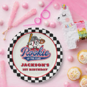 ルーキーオブザイヤーパーソナライズされた野球誕生日 ペーパープレート (パーティー)