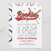 ルーキーオブザイヤー最初の誕生日招待状 招待状 (正面/裏面)