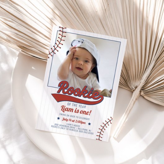 ルーキーオブザイヤー最初の誕生日招待状 招待状