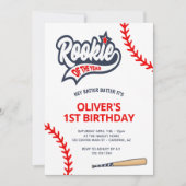 ルーキーオブザイヤー男子の1歳誕生日 招待状 (正面)