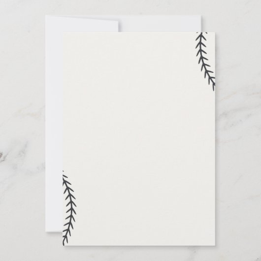 ルーキーオブザイヤー第2誕生日野球パーティー 招待状 (裏面)