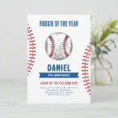 ルーキーオブザイヤー誕生日野球パーティー 招待状 (スタンド正面)