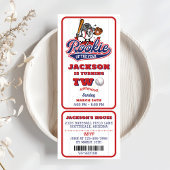 ルーキーオブザイヤー野球チケット2歳 招待状