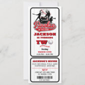 ルーキーオブザイヤー野球チケット2歳 招待状 (正面)