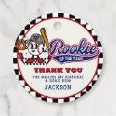 ルーキーオブザイヤー野球バースデーパーティーカスタム フェイバータグ (裏面)