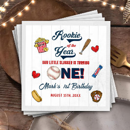 ルーキーオブザイヤー野球誕生日ナプキンス スタンダードカクテルナプキン