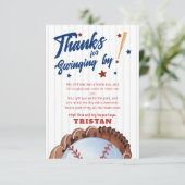 ルーキーオブザイヤー1歳の誕生日サンキューカード サンキューカード (スタンド正面)