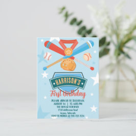 ルーキーオブザイヤー 野球 1歳 誕生日 ポストカード