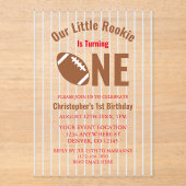 ルーキーサッカー第1誕生日 アクリル招待状 (正面)