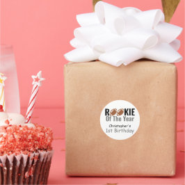 ルーキーサッカー第1誕生日 ラウンドシール