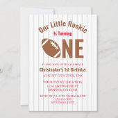 ルーキーサッカー第1誕生日 招待状 (正面)