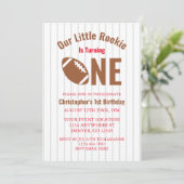 ルーキーサッカー第1誕生日 招待状 (スタンド正面)