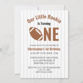 ルーキーサッカー第1誕生日 招待状 (正面)