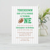 ルーキーサッカー第1誕生日 招待状 (スタンド正面)