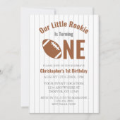 ルーキーサッカー第1誕生日 招待状 (正面)