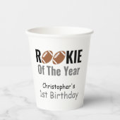 ルーキーサッカー第1誕生日 紙コップ (正面)