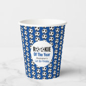 ルーキーサッカー1回目の誕生日 紙コップ (正面)