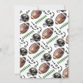 ルーキーデジタルアメリカンフットボール赤ちゃんシャワー 招待状 (裏面)
