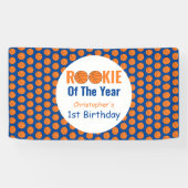 ルーキーバスケットボール1回目の誕生日 横断幕 (横)