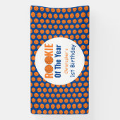 ルーキーバスケットボール1回目の誕生日 横断幕 (縦)