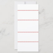 ルーキーベースボールフォトブルーボーイ誕生日招待状 (裏面)