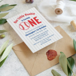 ルーキーベースボール1st誕生日招待状 招待状