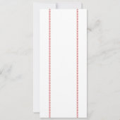 ルーキー野球チケット 赤 青 少年 1歳の誕生日 招待状 (裏面)