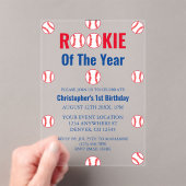 ルーキー野球1歳 アクリル招待状 (インサイチュ (ポータブル))