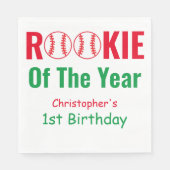 ルーキー野球1歳 スタンダードランチョンナプキン (正面)