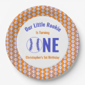 ルーキー野球1歳 ペーパープレート (正面)