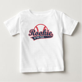 ルーキー・オブ・ザ・イヤーキッズの1歳の誕生日 ベビーTシャツ