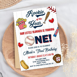 ルーキー・オブ・ザ・イヤーヴィンテージ野球第1回目の誕生日 招待状