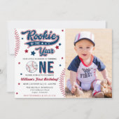 ルーキー・オブ・ザ・イヤー最初の誕生日パーティー 招待状 (正面)
