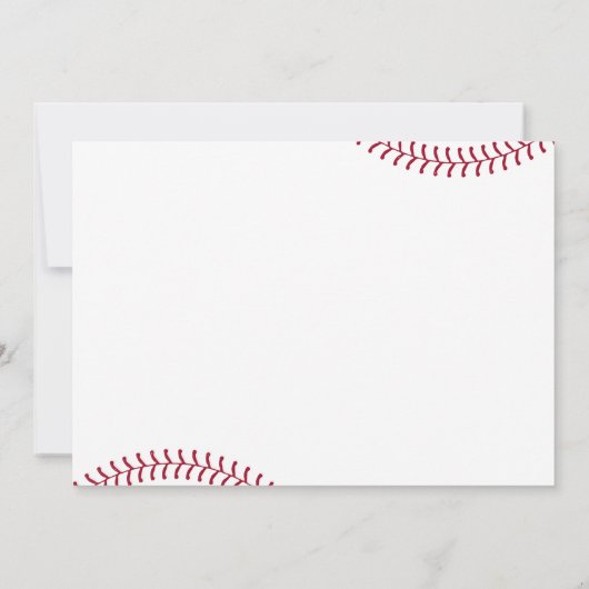 ルーキー・オブ・ザ・イヤー最初の誕生日パーティー 招待状 (裏面)