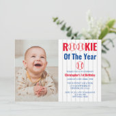 ルーキー・オブ・ザ・イヤー野球1回目の誕生日 招待状 (スタンド正面)