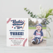 ルーキー・オブ・ザ・イヤー野球3回目の誕生日 招待状 (スタンド正面)