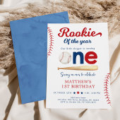 ルーキー・オブ・ザ・イヤー野球・ファースト誕生日 招待状