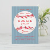 ルーキー・オブ・ザ・イヤー1歳の誕生日パーティの招待状 招待状 (スタンド正面)