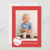 ルーキー・オブ・ザ・イヤー1歳の誕生日パーティの招待状 招待状 (裏面)