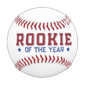 ルーキー・オブ・ザ・イヤー1歳の誕生日ボーイ 野球ボール (裏面)