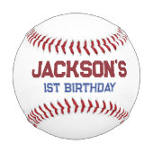 ルーキー・オブ・ザ・イヤー1歳の誕生日ボーイ 野球ボール (正面)