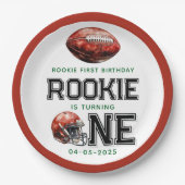 ルーキー・オブ・ザ・イヤー1thバースデーサッカー少年 ペーパープレート (正面)