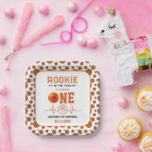 ルーキー・オブ・ザ・イヤー1thバースデーバスケットボール ペーパープレート (パーティー)