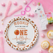 ルーキー・オブ・ザ・イヤー1thバースデーバスケットボール ペーパープレート (パーティー)