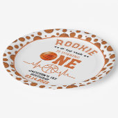 ルーキー・オブ・ザ・イヤー1thバースデーバスケットボール ペーパープレート (アングル)