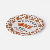 ルーキー・オブ・ザ・イヤー1thバースデーバスケットボール ペーパープレート (アングル)